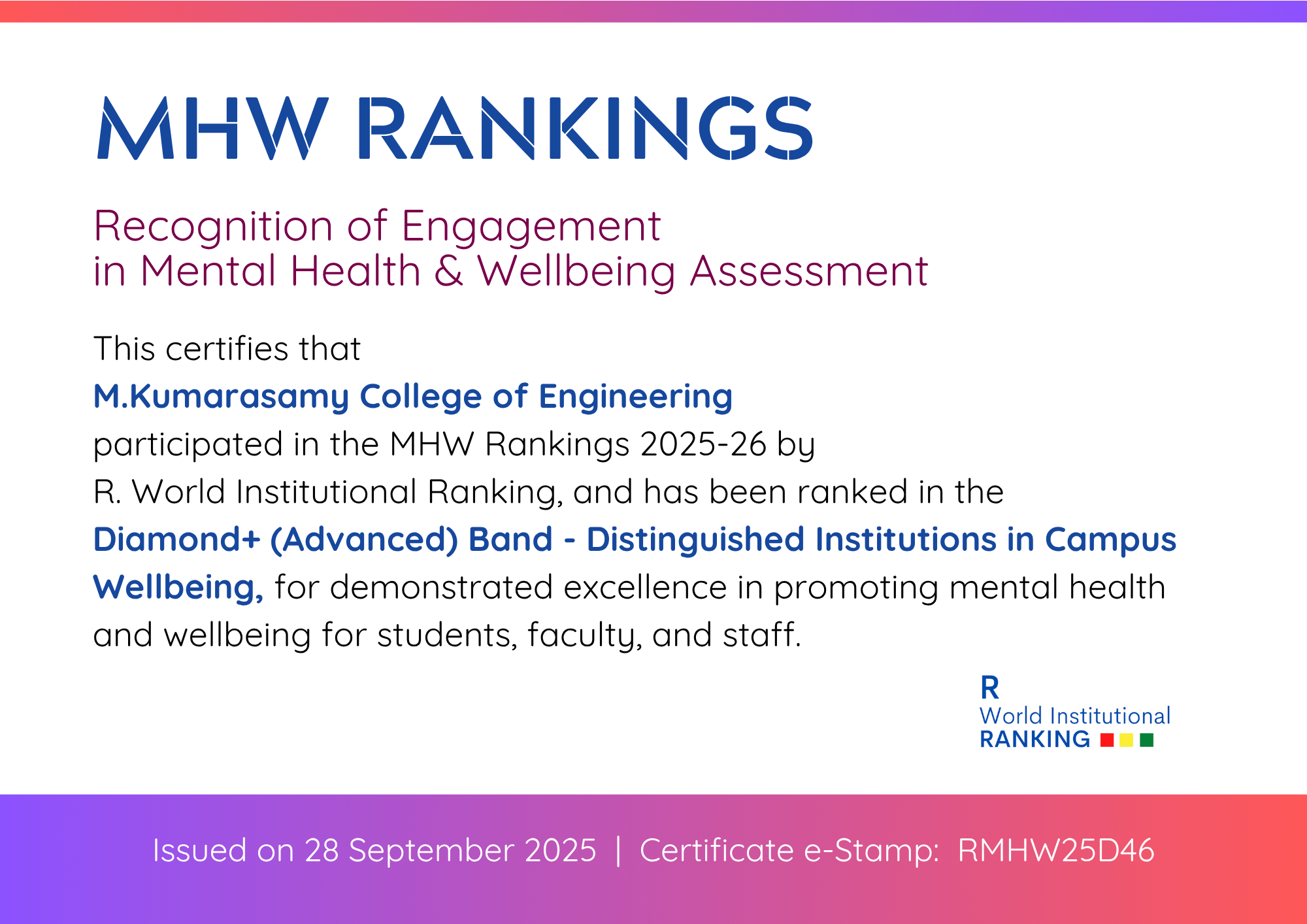 Mental Health Wellbeing